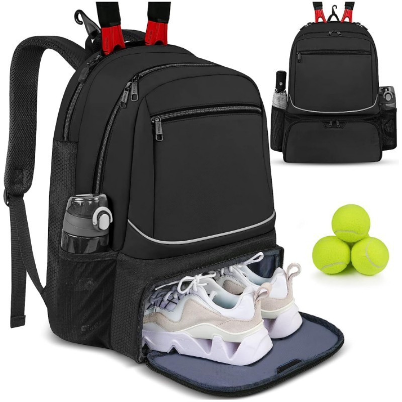 Badminton Equipment - Large Capacity Tennis Backpack Sports Racket