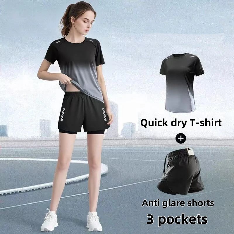 Women's sportswear set, runnin - огляд і ціна Badminton Outfit