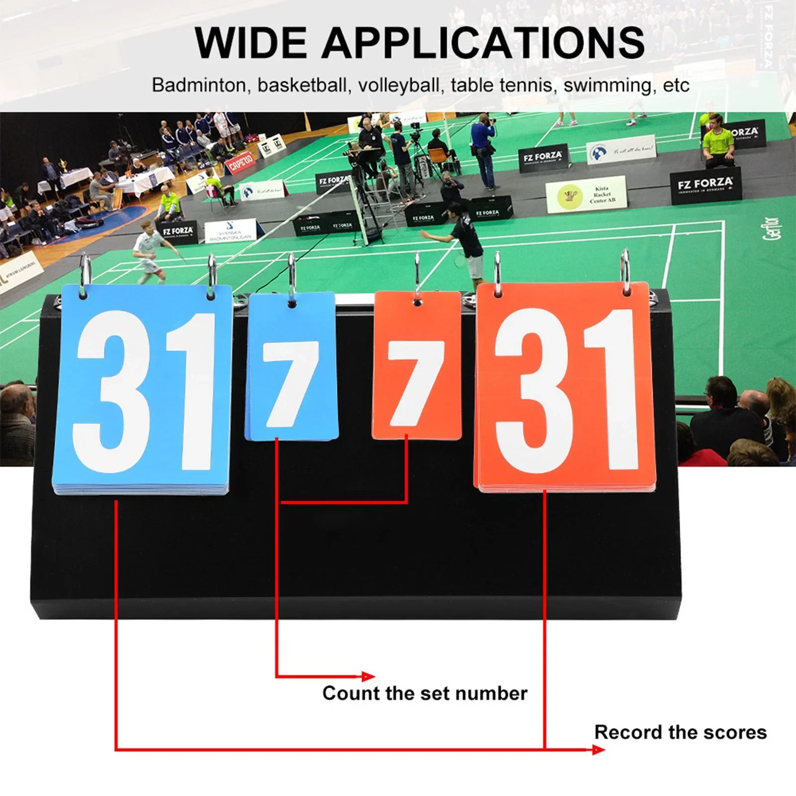 4 Digit Sports Competition Sco - огляд і ціна Badminton Scoreboard