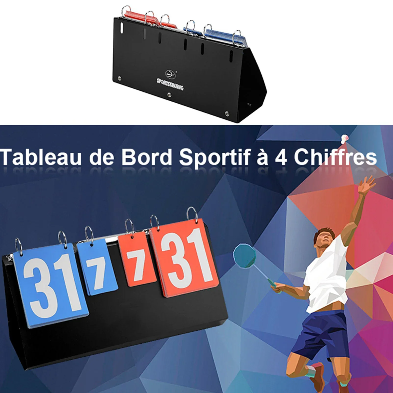 4 Digit Sports Competition Sco - огляд і ціна Badminton Scoreboard